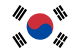 韩国国旗，太极旗图案，代表韩国队